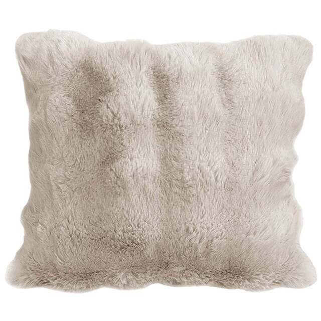 Sweet Dreams Alpine Cream Faux Fur Cushion 43 x 43cm - Wilko - image 1