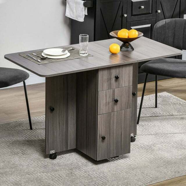Portland 6 Seater Extendable Dining Table Grey - Wilko - image 1