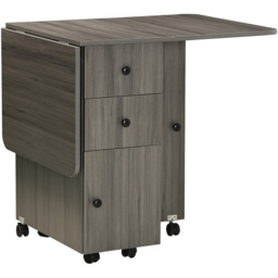 Portland 6 Seater Extendable Dining Table Grey - Wilko - thumbnail 3