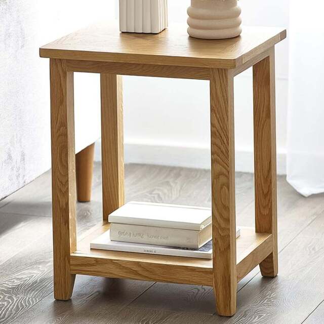 Julian Bowen Mallory Lamp Table - Size: 38 x 44 x 55cm - Brown - Wilko - image 1