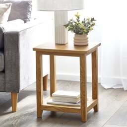 Julian Bowen Mallory Lamp Table - Size: 38 x 44 x 55cm - Brown - Wilko - thumbnail 6