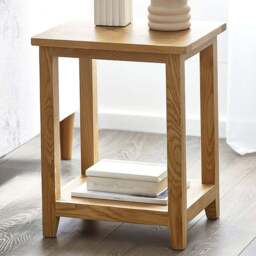 Julian Bowen Mallory Lamp Table - Size: 38 x 44 x 55cm - Brown - Wilko