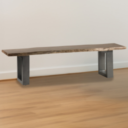 Brooklyn Barima 3 Seater Wooden Dining Bench - Brown - Wilko