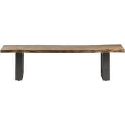 Brooklyn Barima 3 Seater Wooden Dining Bench - Brown - Wilko - thumbnail 4