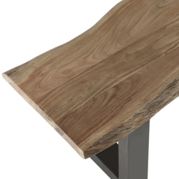 Brooklyn Barima 3 Seater Wooden Dining Bench - Brown - Wilko - thumbnail 6