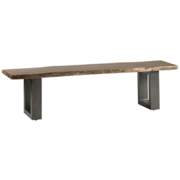Brooklyn Barima 3 Seater Wooden Dining Bench - Brown - Wilko - thumbnail 3