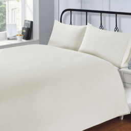 Rapport Home Single Cream 200 Thread Count Cotton Percale Quilt Cover - Wilko - thumbnail 3