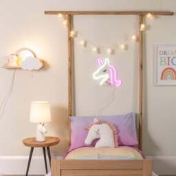 ValueLights 10 Unicorn Fairy String Lights - Size: 140 x 7 x 5.5cm - White - Wilko
