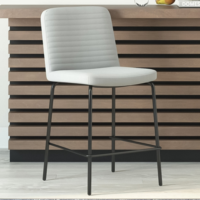 Dorel Corey Grey Faux Leather Counter Stool - Size: 88 x 47 x 52cm - Wilko - image 1