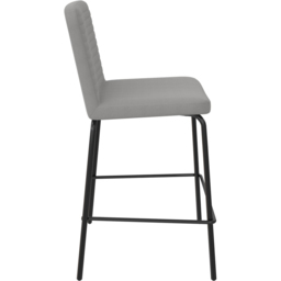 Dorel Corey Grey Faux Leather Counter Stool - Size: 88 x 47 x 52cm - Wilko - thumbnail 5