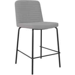 Dorel Corey Grey Faux Leather Counter Stool - Size: 88 x 47 x 52cm - Wilko - thumbnail 3