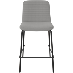 Dorel Corey Grey Faux Leather Counter Stool - Size: 88 x 47 x 52cm - Wilko - thumbnail 4