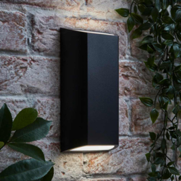 ValueLights Leon Matte Black Up and Down LED Outdoor Wall Light - Size: 22 x 11.3 x 5.1cm - Wilko - thumbnail 7