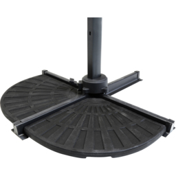 Charles Bentley 2 Piece Cantilever Parasol Base 12kg - Black - Wilko - thumbnail 5