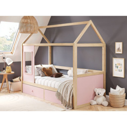 Flair Ted Pink Wooden Play House Bed Frame with Storage - Size: Single - Wilko - thumbnail 7