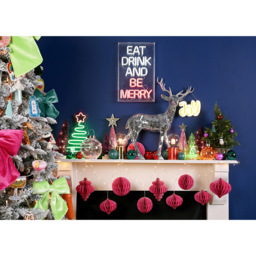The Seasonal Gift Co Glass Globe Gold LED Neon Star Light - Size: 18 x 10 x 10cm - Wilko - thumbnail 5