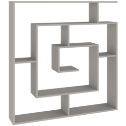 FWStyle Labirent Multi Shelf Sandstone Maze Inspired Room Divider Shelving Unit - Size: 129 x 125 x 22cm - Cream - Wilko - thumbnail 3