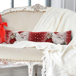 Noel Square Santa Gifts Draught Excluder - Size: 24 x 90 x 10cm - Red - Wilko - thumbnail 3