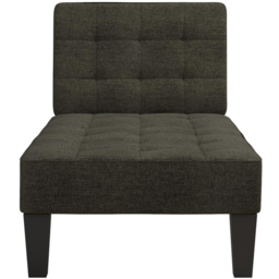 Dorel Adalynn Grey Linen Chaise Lounger - Size: 80 x 73 x 163cm - Wilko - thumbnail 4