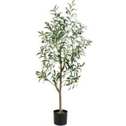 Costway Artificial Olive Tree with Fruits 130cm - Size: 15 x 13 x 130cm - Multi - Wilko - thumbnail 1