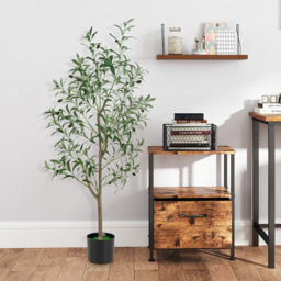 Costway Artificial Olive Tree with Fruits 130cm - Size: 15 x 13 x 130cm - Multi - Wilko - thumbnail 4