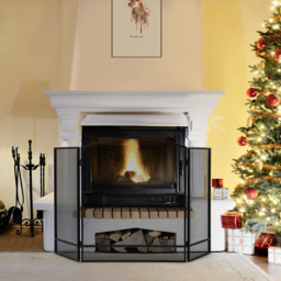 Costway Black 3 Panel Folding Fire Guard - Size: 81.3 x 68.6 x 10.16cm - Wilko - thumbnail 6