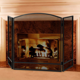 Costway Black 3 Panel Folding Fire Guard - Size: 81.3 x 68.6 x 10.16cm - Wilko - thumbnail 3