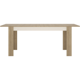 Florence Lyon 6 Seater 160 to 200cm Extending Dining Table Riviera Oak and White - Multi - Furniture to Go - Wilko - thumbnail 4