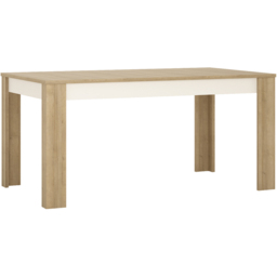Florence Lyon 6 Seater 160 to 200cm Extending Dining Table Riviera Oak and White - Multi - Furniture to Go - Wilko - thumbnail 3
