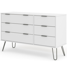 Core Products Augusta 6 Drawer White Chest of Drawers - Wilko - thumbnail 4