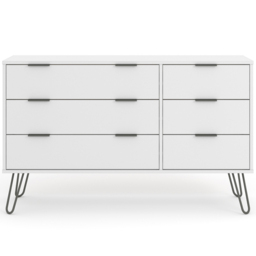 Core Products Augusta 6 Drawer White Chest of Drawers - Wilko - thumbnail 3