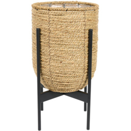 Seagrass Planter on Metal StandNatural - Wilko - thumbnail 3