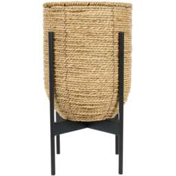 Seagrass Planter on Metal StandNatural - Wilko
