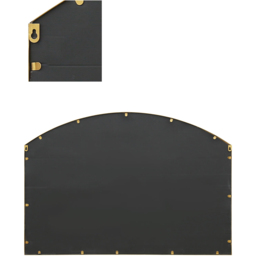 The Arcus Gold Arched Metal Over Mantle Wall Mirror 110 x 75cm - MirrorOutlet - Wilko - thumbnail 5