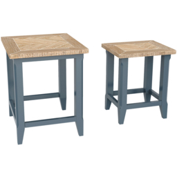 Baumhaus Signature Blue Nest of Tables Set of 2 - Wilko - thumbnail 3