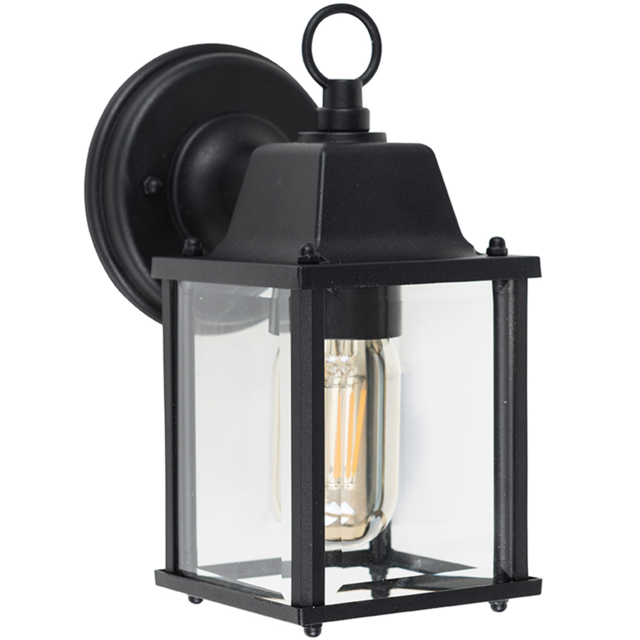 ValueLights Allgreave Black Outdoor Wall Lantern - Size: 21 x 10.5 x 14.5cm - Wilko - image 1