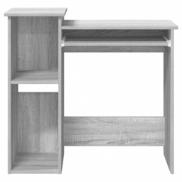 vidaXL 2 Shelf Computer Desk with Keyboard Tray Grey Sonoma - Size: 78 x 84 x 40cm - Wilko - thumbnail 5