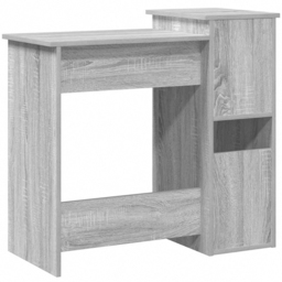 vidaXL 2 Shelf Computer Desk with Keyboard Tray Grey Sonoma - Size: 78 x 84 x 40cm - Wilko - thumbnail 7