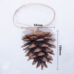 St Helens Brown Hanging Pine Cone Decoration 6 Pack - Wilko - thumbnail 7