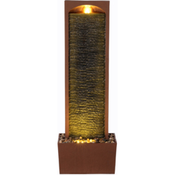 Teamson Home Red Rock Textured Waterfall Outdoor Fountain 38.5 inch - Size: 97.99 x 22 x 34.01cm - Wilko