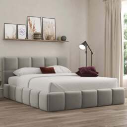 DS Living Ovella Super King Size Pebble Cubed Ottoman Bed - Grey - Wilko - thumbnail 1