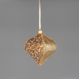 Shatchi Gold Christmas Bauble 10.5cm - Size: 1 Piece - Wilko - thumbnail 3