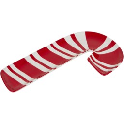 Candy Cane Ceramic Plate Red - All I Want For Christmas - Wilko - thumbnail 3