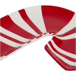 Candy Cane Ceramic Plate Red - All I Want For Christmas - Wilko - thumbnail 4