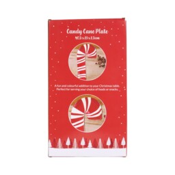 Candy Cane Ceramic Plate Red - All I Want For Christmas - Wilko - thumbnail 6