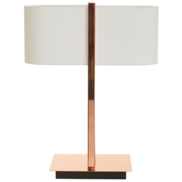 Premier Housewares Chrome Finish Table Lamp - Size: 38 x 19 x 50cm - Gold - Wilko - thumbnail 4