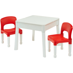 Liberty House Toys Kids 6-in-1 Red and White Activity Table and 2 Chairs Set - Size: 45 x 51 x 54cm - Wilko - thumbnail 6
