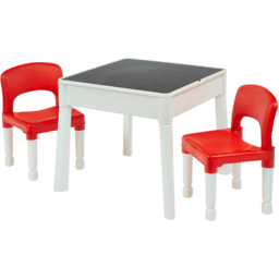 Liberty House Toys Kids 6-in-1 Red and White Activity Table and 2 Chairs Set - Size: 45 x 51 x 54cm - Wilko - thumbnail 5