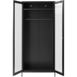 LPD Home Storm 2 Door Black Mesh Wardrobe - Wilko - thumbnail 5