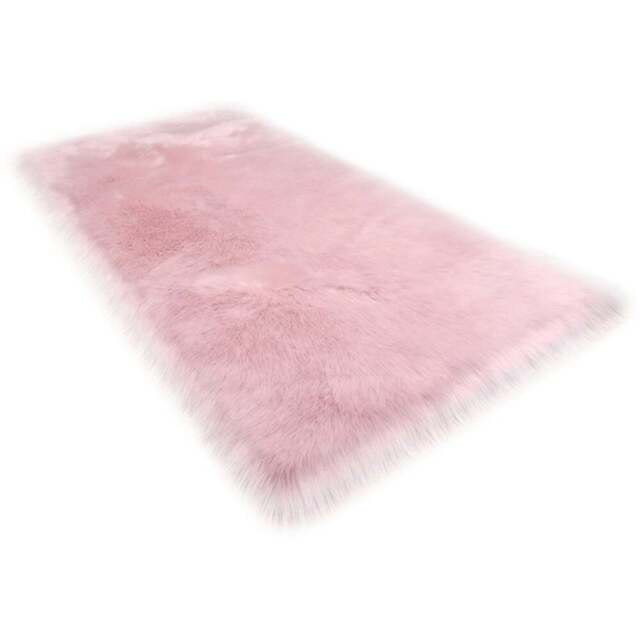 Living and Home Pink Shaggy Rug 100 x 180cm - Size: 3 x 100 x 180cm - Wilko - image 1